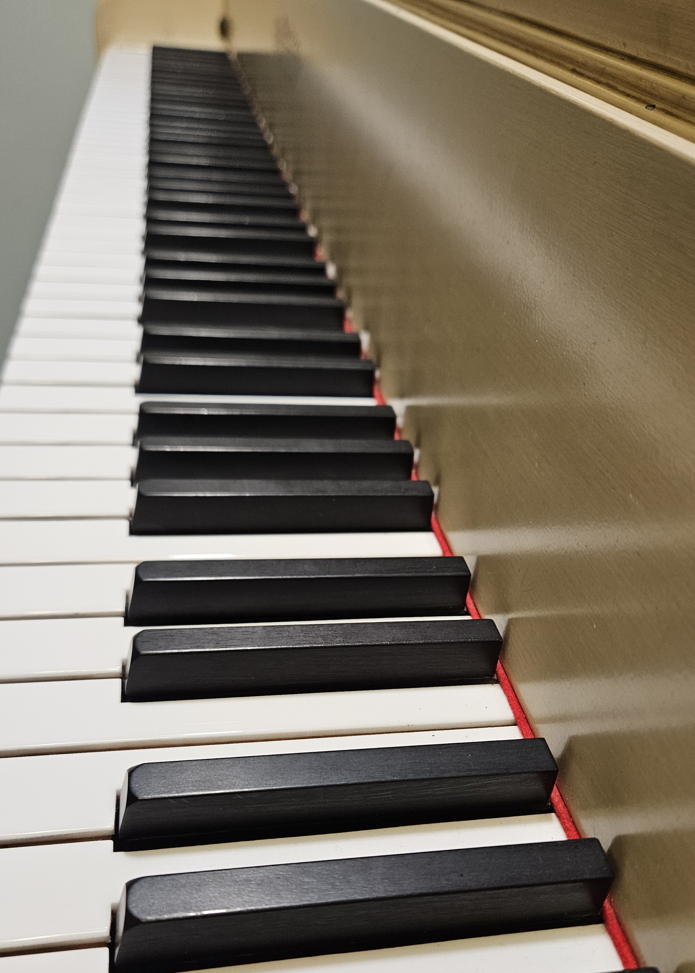Sharla teaching piano
